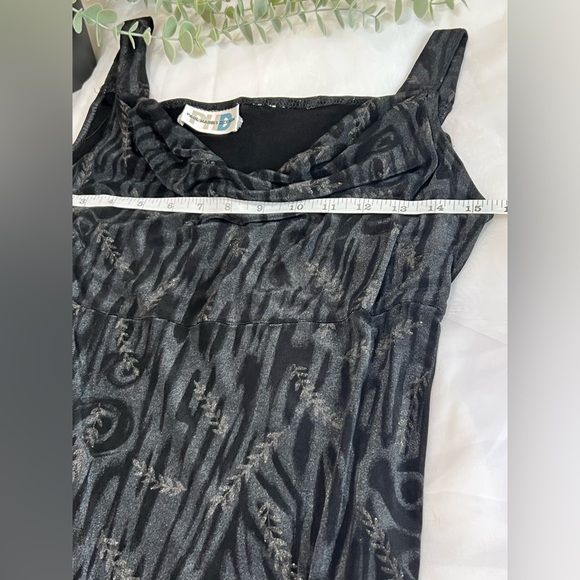 Vintage Paul Harris Designs Y2K Fairy Grunge Whimsigoth Cowlneck Mini Dress - Picture 9 of 10